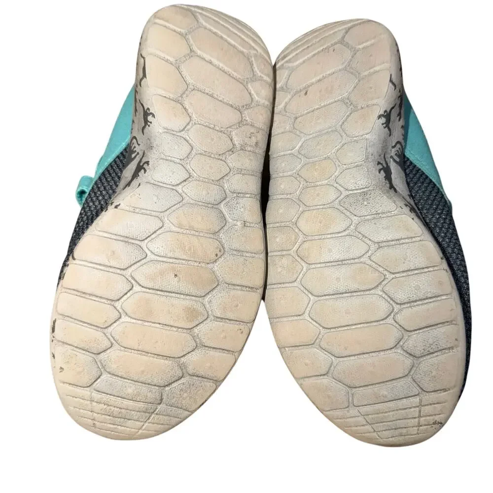 Fabkids Boys Sneakers Athletic Tennis Shoes Dinosaur Theme Green Gray Size 13
